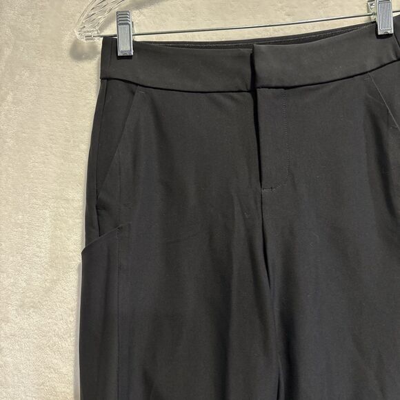 ATHLETA Stellar Straight Crop Pants Stretch Women's Size 2 Black Casual Career - Picture 2 of 13
